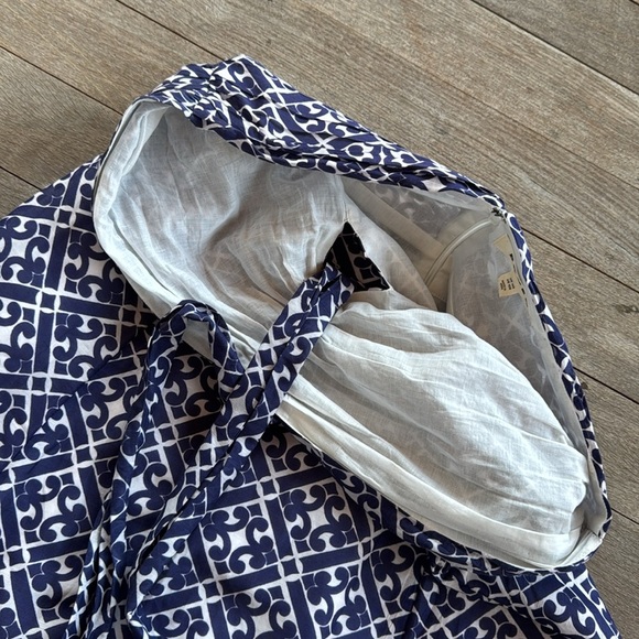 Boden halter dress, navy and white, size 10 - Picture 5 of 16